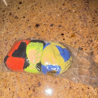 DIRTBAG Footbag 8-Panel Sand Filled Footbag 3-Pack Assorted Color.