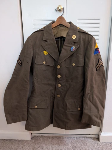 Rara giacca divisione corazzata USA Supreme Fashion Clothes s guerra mondiale 1941 taglia 39S