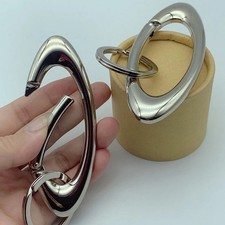 1pcs Oval Shaped Metal Carabiner Keychain Multifunctional Mountaineering Car Key