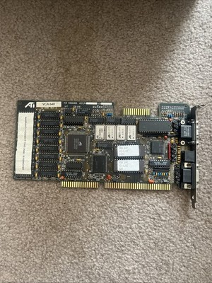 ATI VGA 640 graphics accelerator 1988 UNTESTED / FOR PARTS AS IS *READ*