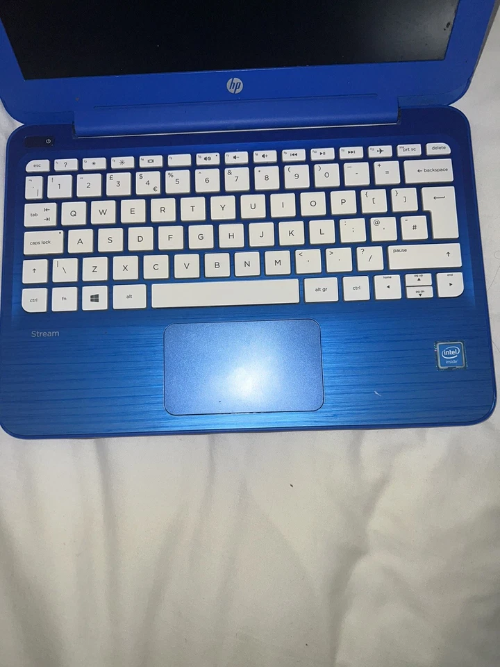 HP Stream 11-r050sa 11.6" (32GB, Intel Celeron N, 2.160GHz, 2GB) Laptop - Blue - - Image 2 of 4