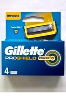 Gillette Proshield Power Blades 4 Pack Cartridges Brand New Genuine 