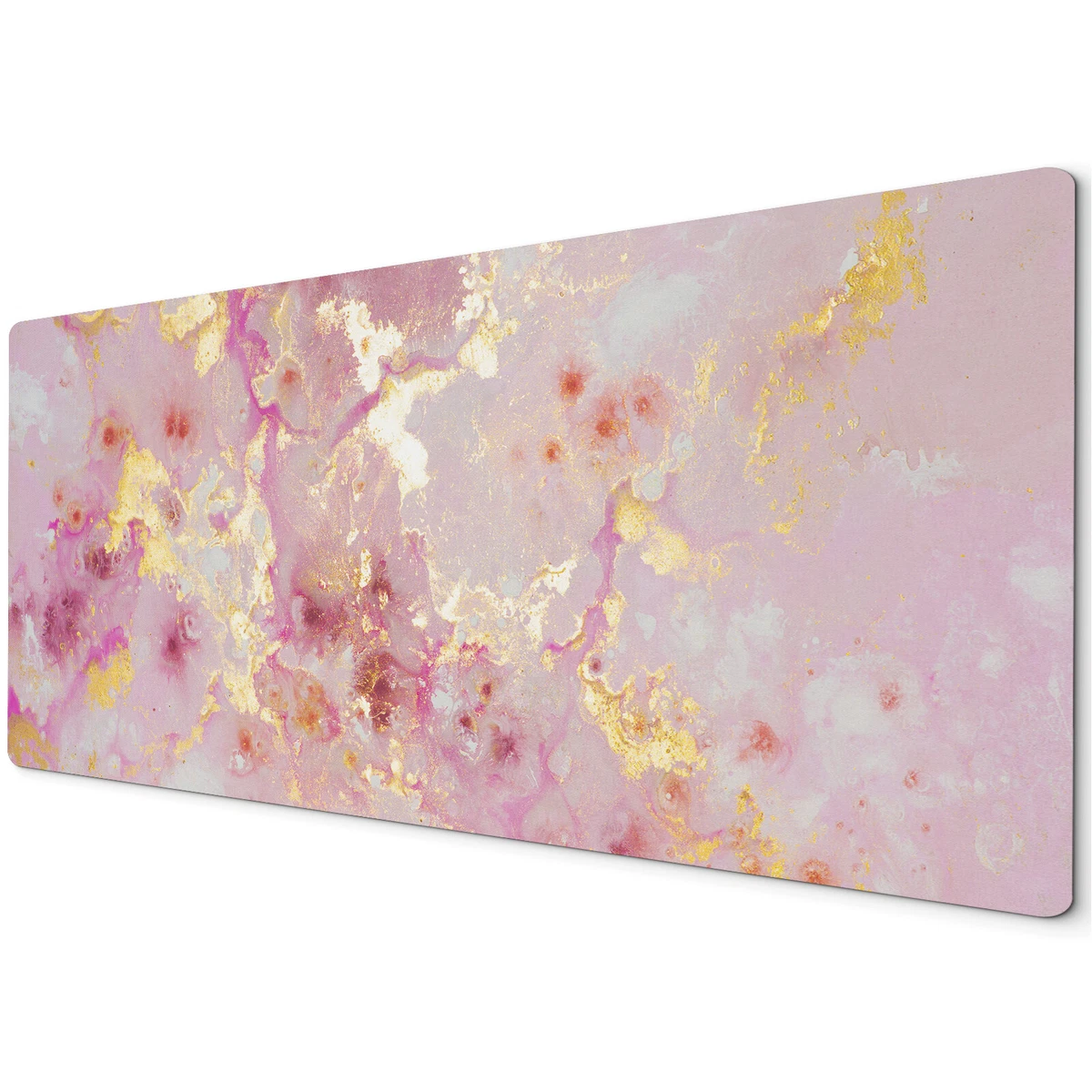 60 x 30cm Extra Large XL Desk Mouse Pad Mat Gaming Pink Gold