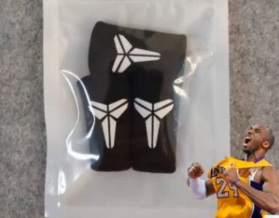 Kobe Jordan Curry or LeBron Set of 3 Finger Sleeves Red Black or