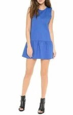 PJK 194290 Womens Cobalt Blue Sleeveless Cocktail Trapeze Dress Size X-Small