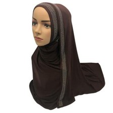 Jersey Long Scarf Turban Hijab Headscarf Khimar Stole Muslim Women Headwear Shaw