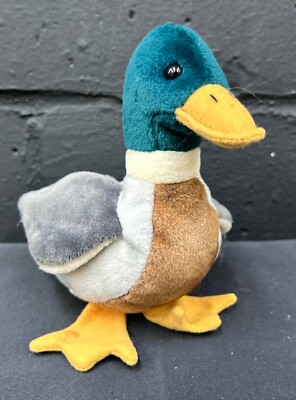 Ty Beanie Original Baby JAKE the Mallard Duck Plush Stuffed Animal Toy