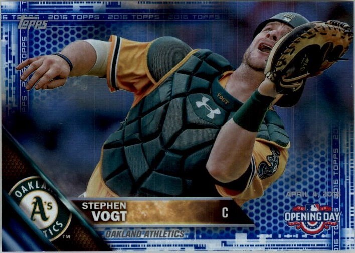 2016 (Oakland Athletics) Topps Opening Day Blue Foil #OD37 Stephen Vogt