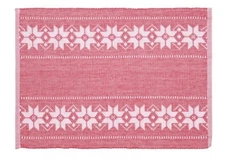 Red Fairisle Rib Woven Fabric Placemat - Set of 2 - St Nicholas Square - New