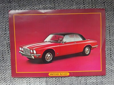 Jaguar XJ 4.2 C Coupé Prospekt Brochure Sheet 1978 Deutsch German selten rare