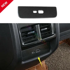 For Cadillac XT4 2019-2022 Steel Carbon Fiber Rear USB Socket Switch Cover Trim