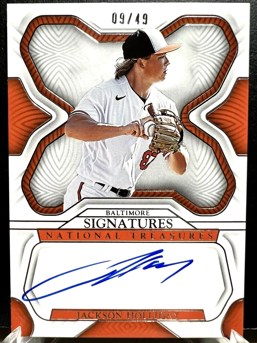 Jackson Holliday 2023 Panini National Treasures Signatures Auto 
