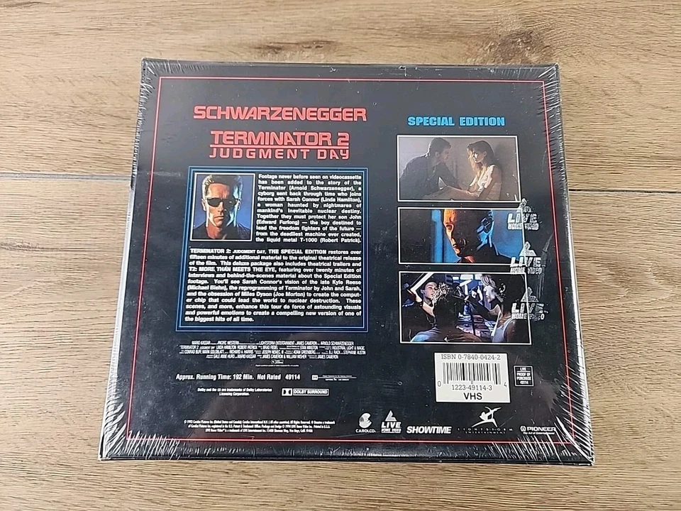 Rare T2 Terminator 2 Judgement Day VHS Special Edition Brand New Sealed 1993 - Image 3 of 3