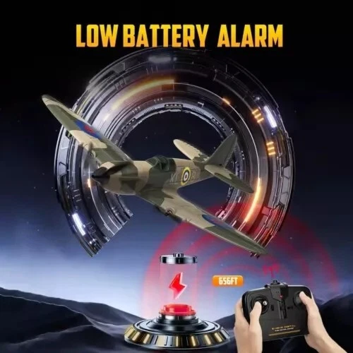 Volantex Spitfire RC Plane 2.4G 3CH Gyro Stabilizer Fixed Wing EPP RTF Airplane - Image 2 of 4