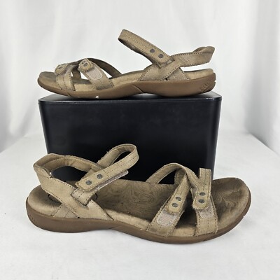 Taos Brown Tan Leather Happy Strappy Womens Size HPY