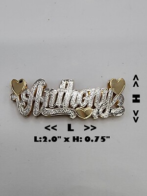 LIMS ARI JEWELRY DOUBLE NAMEPLATE ''ANTHONY'' Style (10K,14K gold)