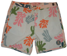 NwT 69 ROARK "Chiller" Boardshort Swim Trunk Coral Reefer Light Blue Multi 34