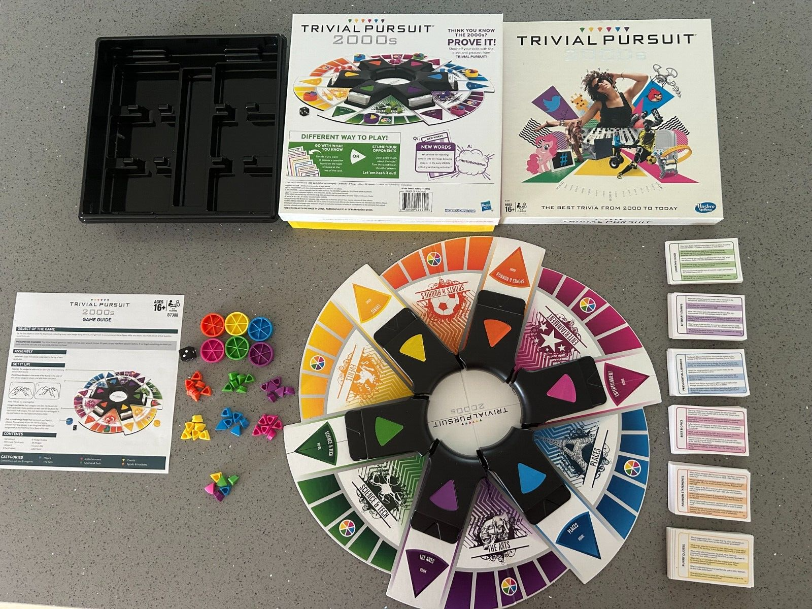 Trivial Pursuit 2000s Board Game 100% COMPLETE Family Board Game Trivia 16+