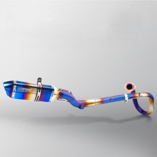 Per Suzuki DRZ400SM/E 2000-2023 Tubo collegamento anteriore marmitta sistema completo blu