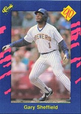 1990 Classic Blue Gary Sheffield Milwaukee Brewers #14