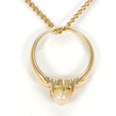 K18PG golden pearl necklace 40cm