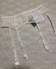 La Perla Spring in New York XS Lace Garter Belt Ivory