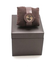 Gucci Women's Swiss U-Play Brown PVD Mesh Bracelet Watch 29mm