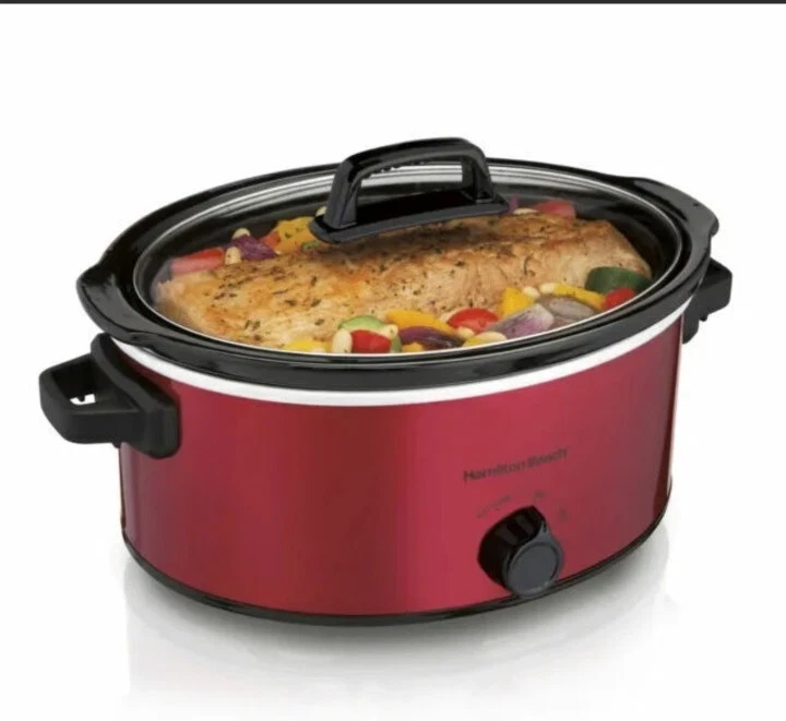 Hamilton Beach 33666 6 Quart Slow Cooker - Stainless Steel Cherry Red
Opens in a new window or tab