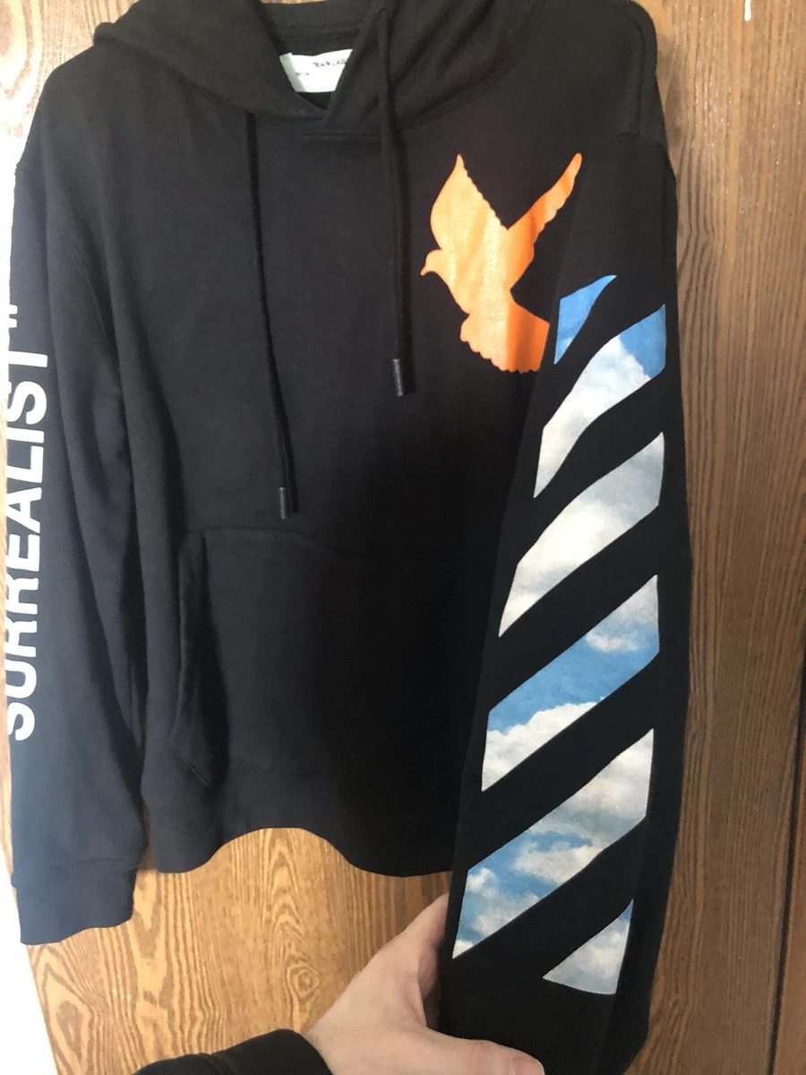 OFF-WHITE c/o VIRGIL Surrealist Clouds Hoodie Black Size Small | eBay