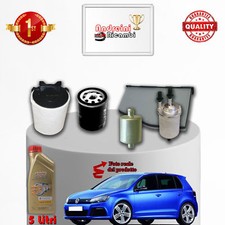 KIT TAGLIANDO 4 FILTRI E OLIO VW GOLF VI 1.6 GPL 75KW 102CV 2011 ->