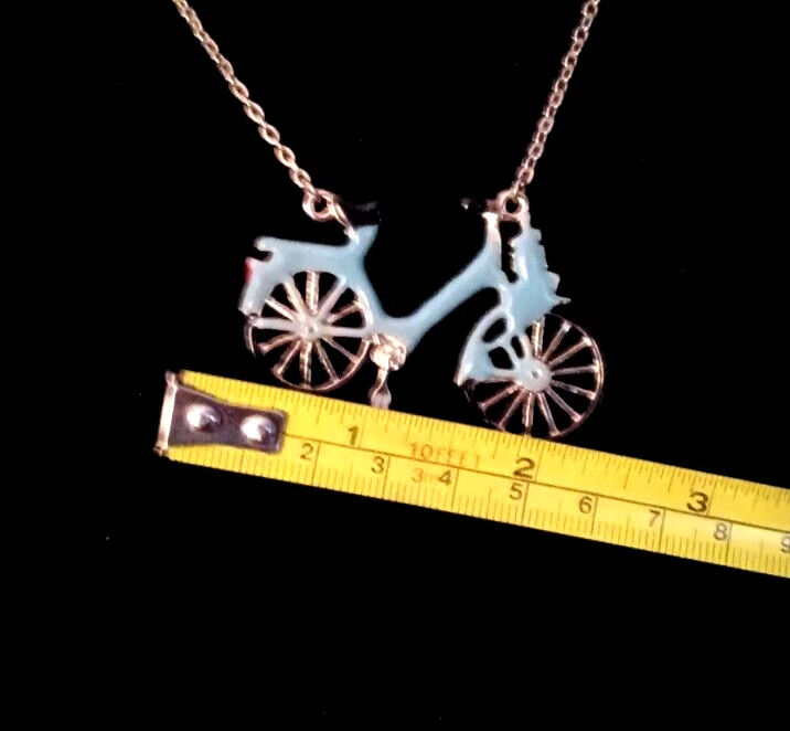Collar de bicicleta azul caprichoso Betsey Johnson Foto 3 de 4