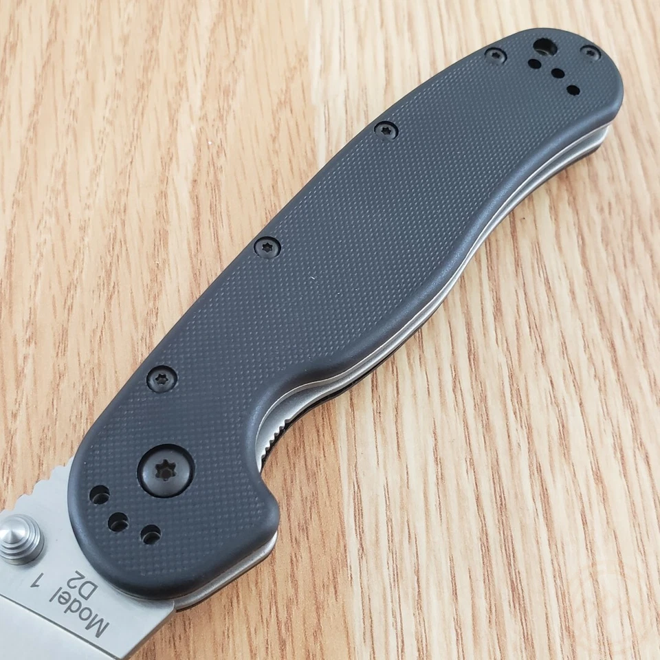 Ontario RAT 1 Folding Knife 3.5" Satin Finish D2 Tool Steel Blade Nylon Handle - Image 4 of 4