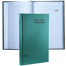 National Brand 56-521 Account Book, Record Ruling, 9-5/8 x 6-1/4", 200 Pages