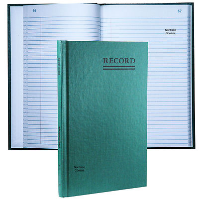 National Emerald Series Account Book Green Cover 200 Pages 9 5/8 X