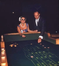 Vintage Stereo Realist Photo 3D Slide CRAP TABLE Desilu Studio Milton Berle Set