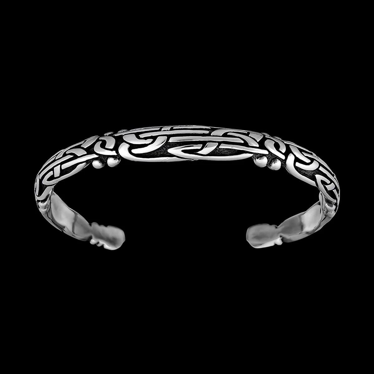 925 Sterling Silver Celtic Bracelet Viking Bracelet Celtic Knot