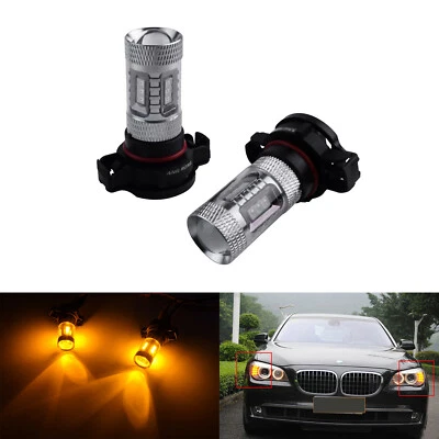 PSY24W LED Clignotant Latéral Ampoule Jaune Pour Vauxhall Land Rover Discovery 4 - Photo 1/4
