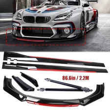 Front Bumper Lip Spoiler Splitter Side Skirt Body Kit For E90 E92 E93 328i 335i