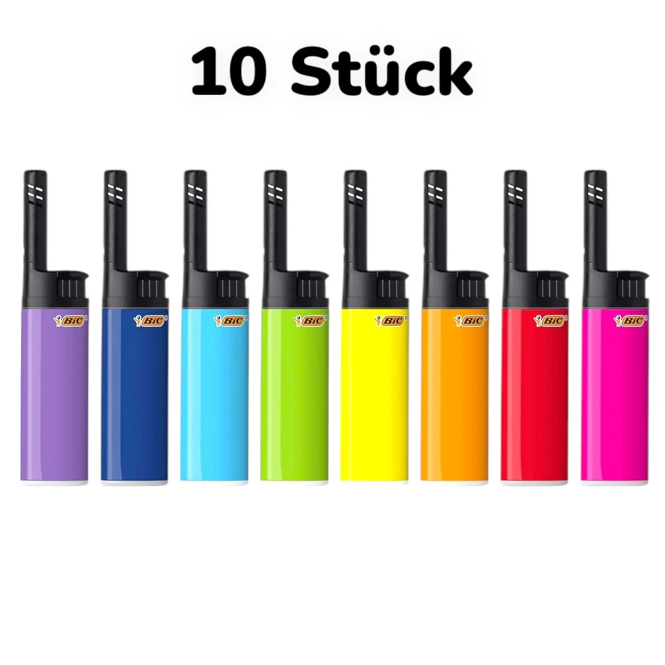 BIC EZ REACH BIC Stabfeuerzeug J38 Das ultimative Feuerzeug - 10 Stück