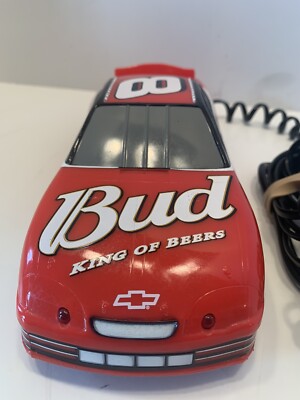 Vtg 90 s Nascar Racing Bud King of Beers Dale Earnhardt JR #8 Telephone Tested