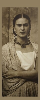 Frida Kahlo - Artist - Laminated Photo Bookmark - 2.5 x 6 in