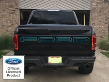 Reflective 2019 Ford Raptor F-150 Tailgate Letter Outlines Vinyl Decal  F150