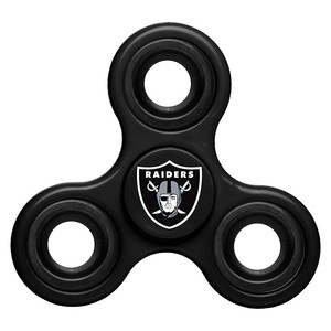 Oakland Raiders 3-Way Diztracto Spinnerz Fidget Spinner NFL Football Forever