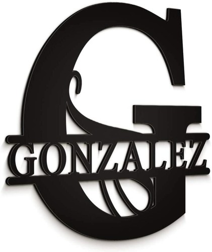 Personalized Letter Monogrammed Family Name Sign Aluminum Metal Art Wall Decor  - Picture 97 of 392