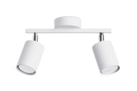 Deckenstrahler Weiß Metall LäNglich 26 Cm 2-Flammig Klein GU10 Deckenleuchte
