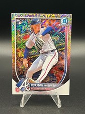 2025 Bowman Chrome #61 Hurston Waldrep Mojo Refractor RC Rookie - Braves