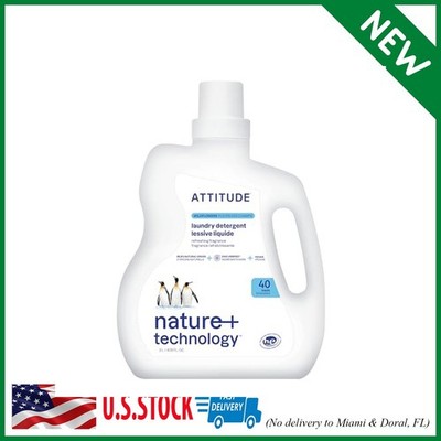 ATTITUDE Liquid Laundry Detergent, EWG Verified, HE Compatible, Plant-Based & Ve