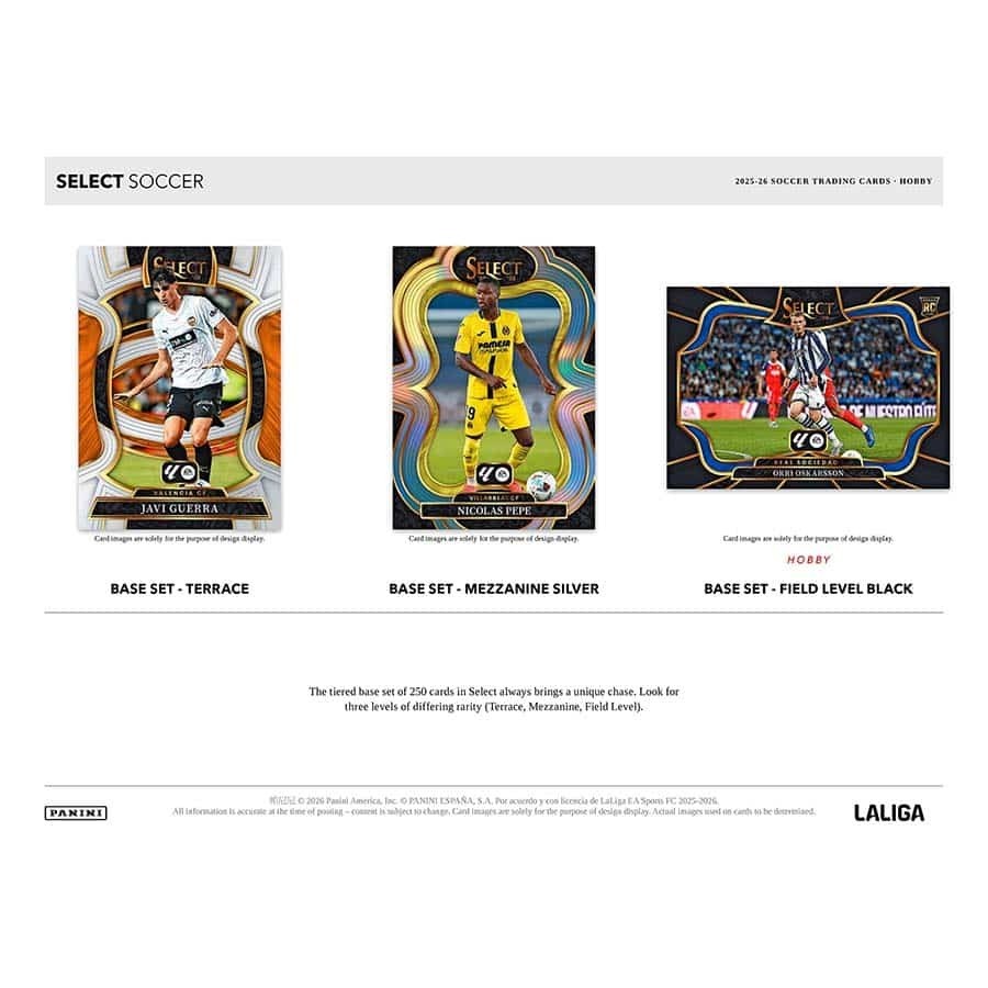 2025-26 Panini Select La Liga Soccer Hobby Box Factory Sealed