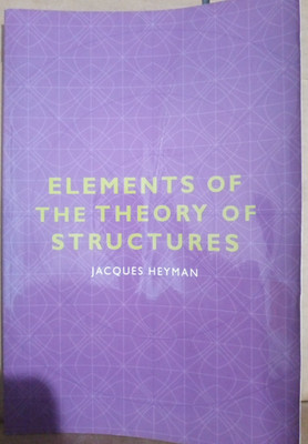 Elements of the Theory of Structures by Jacques Heyman- Paperback 