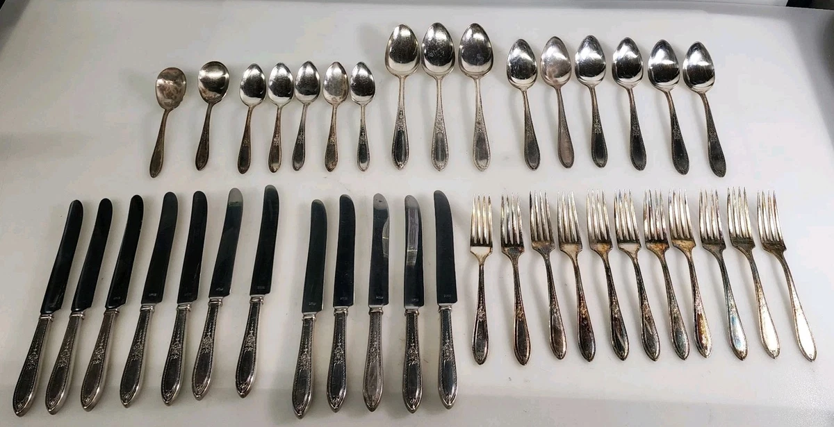 Wm. Rogers & Son 1900-1940 Antique US Silver-Plated Flatware Sets